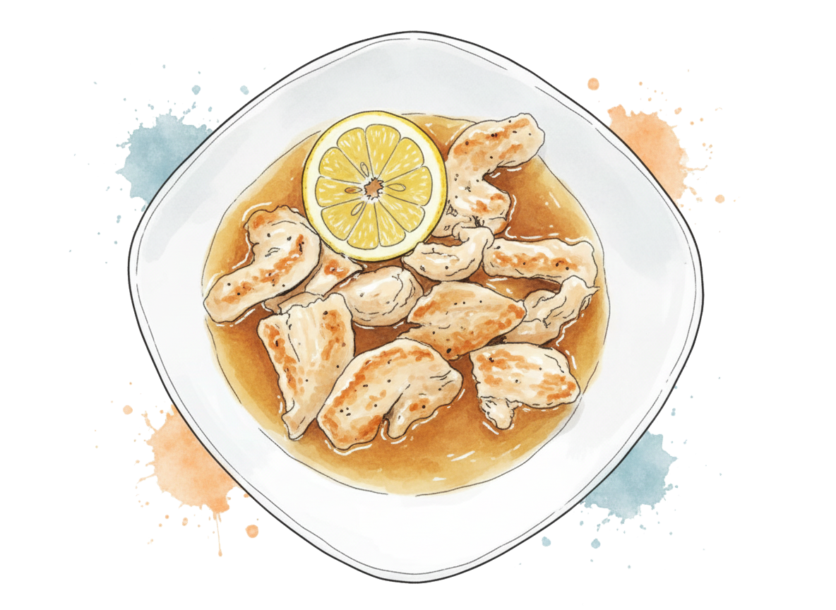 Sticky Lemon Chicken (or Tofu)