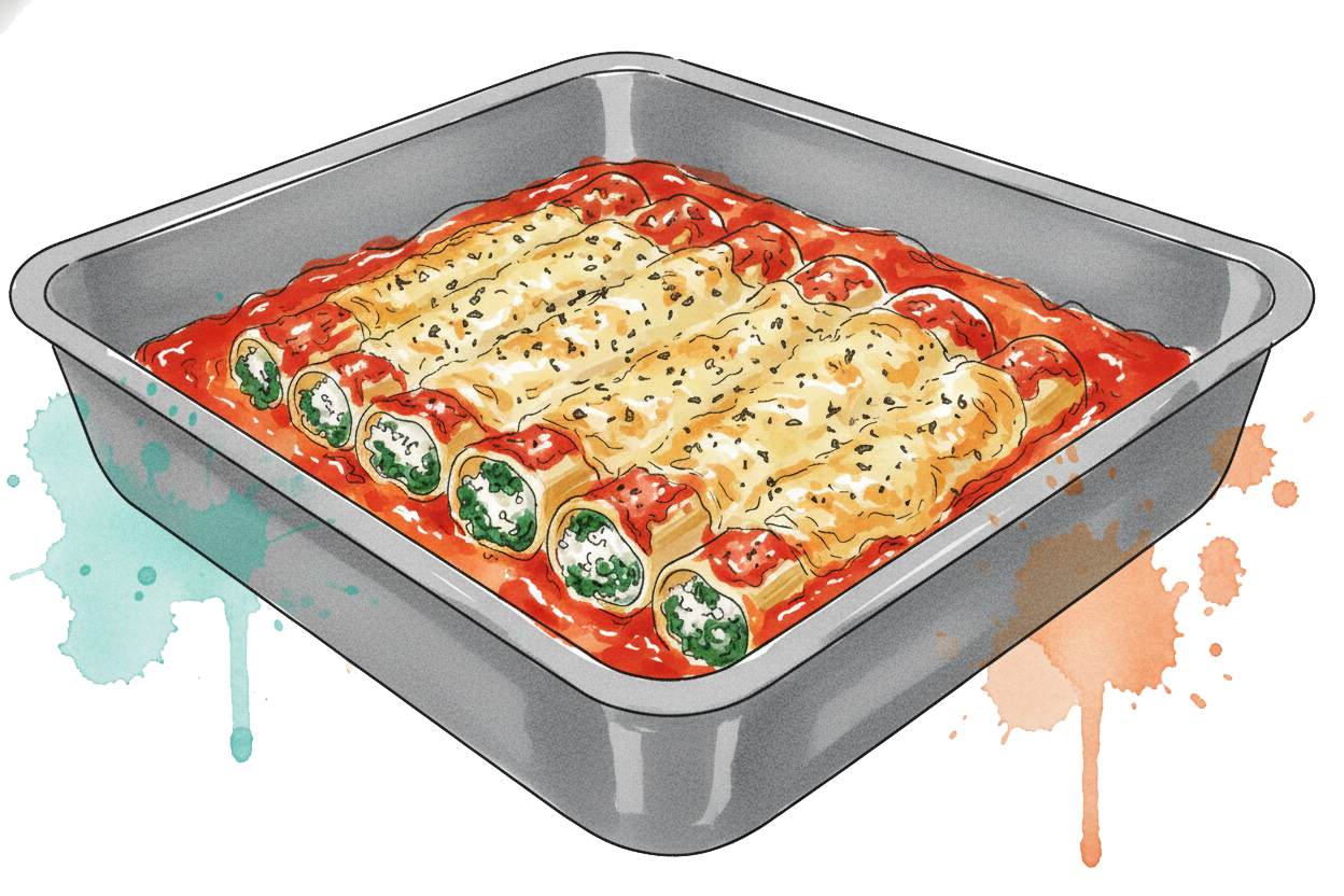 Spinach and Ricotta Cannelloni